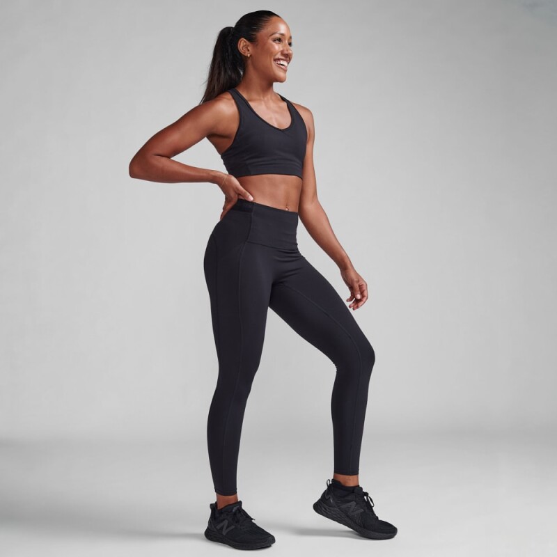 Legging Training Form Stash Hi-Rise Compression Tights Mujer Black/black