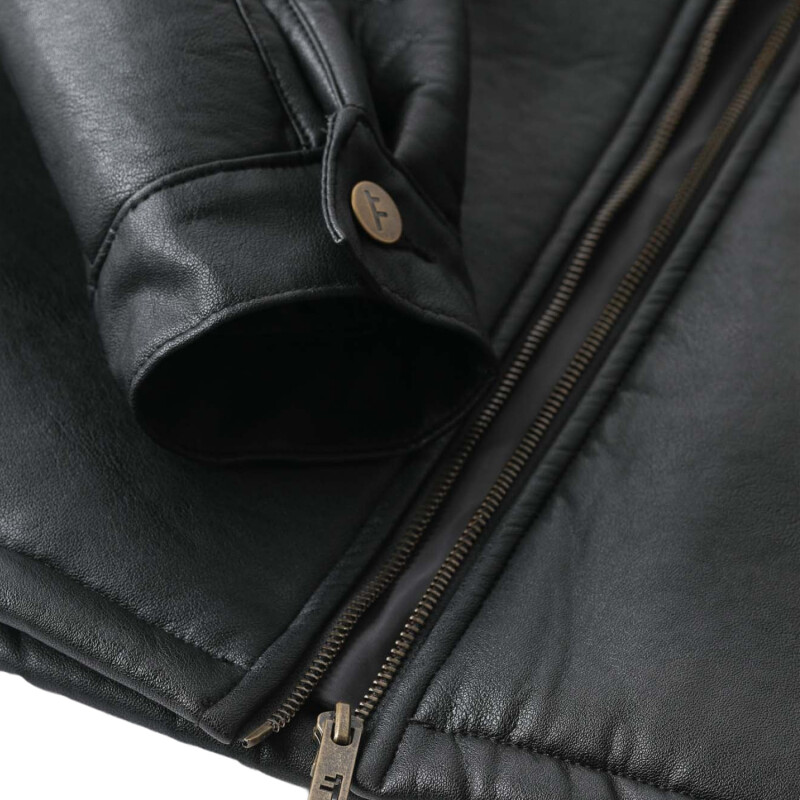 Campera Former Sherpa Leather - Negro Campera Former Sherpa Leather - Negro