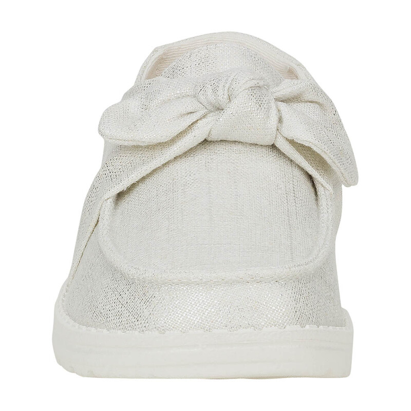 Wendy Bow Shimmer - Mujer Metallic Silver