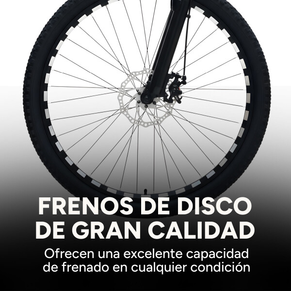 Bicicleta Kajla Montaña Rodado 26 Freno Disco 21 Velocidades Color Negro Celeste