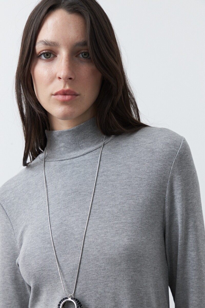 POLERA DIBAL Gris Melange