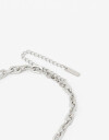 Collares Cortos Metal Collar De Acero Men´s Collection - Plateado