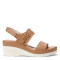 Sandalias de Mujer Lady Confort BORGER con plataforma Tan