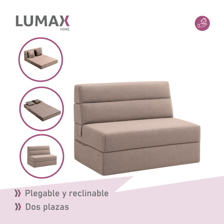 Sillón cama doble Lumax Oster en caja compactado Beige