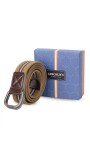 CINTO PAMPA 110 CMS. KAKI C/ MARRON