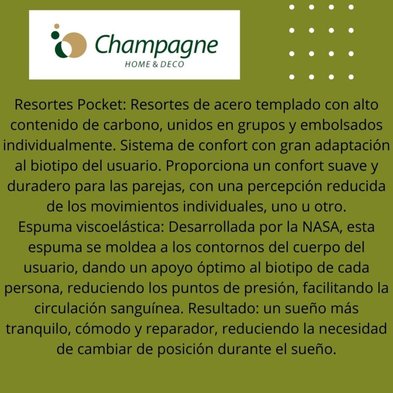 SOMMIER DE RESORTRES MAXSPRING - 2 PLAZAS (1.40X1.90) - MODELO EDIMBURGO - ESPUMA HR SOMMIER DE RESORTRES MAXSPRING - 2 PLAZAS (1.40X1.90) - MODELO EDIMBURGO - ESPUMA HR