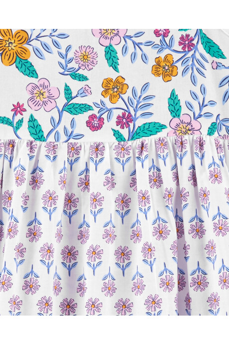 Vestido con Tirantes Diseño Floral 0