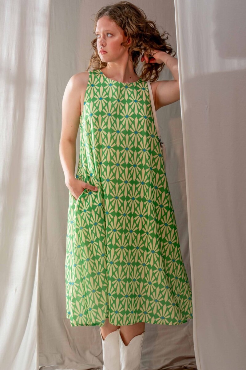 Vestido Romb Verde