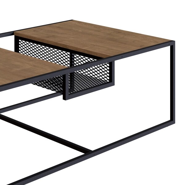 Mesa De Centro Central Metro Madera Acero MESA CENTRAL METRO