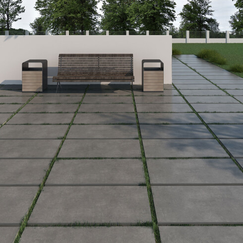 PORCELANATO ESPESORADO GRIS MATE 60X120X2CM GAMAS DE GRIS