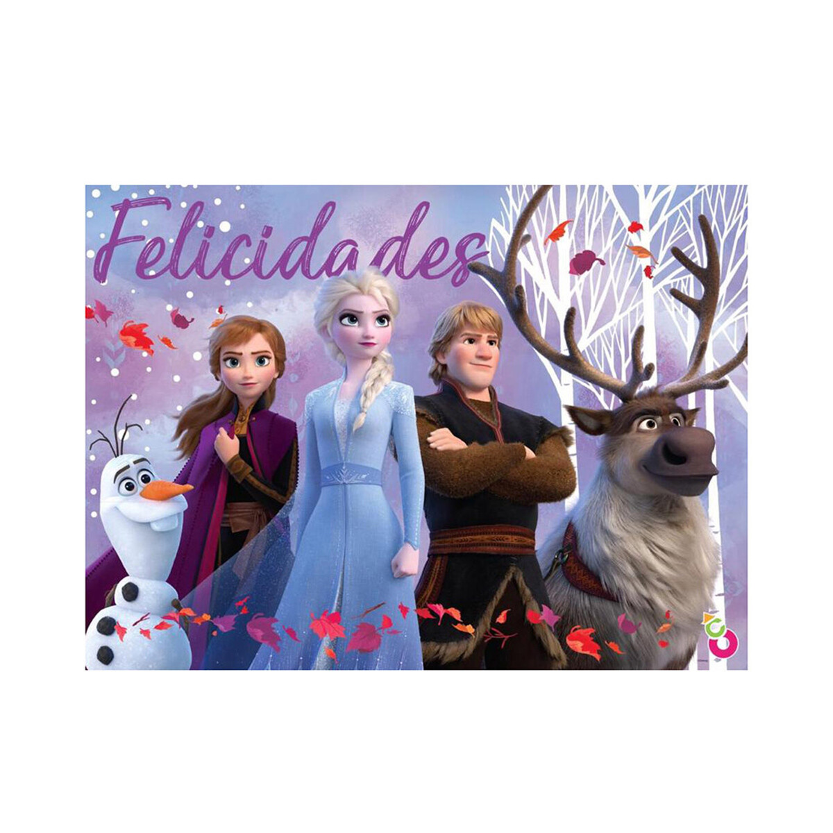 Cotillón Afiche Cumpleaños Frozen 39 x 53 cm 