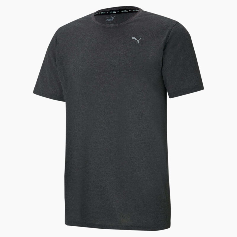 Camiseta Performance Heather Tee de Hombre Negro