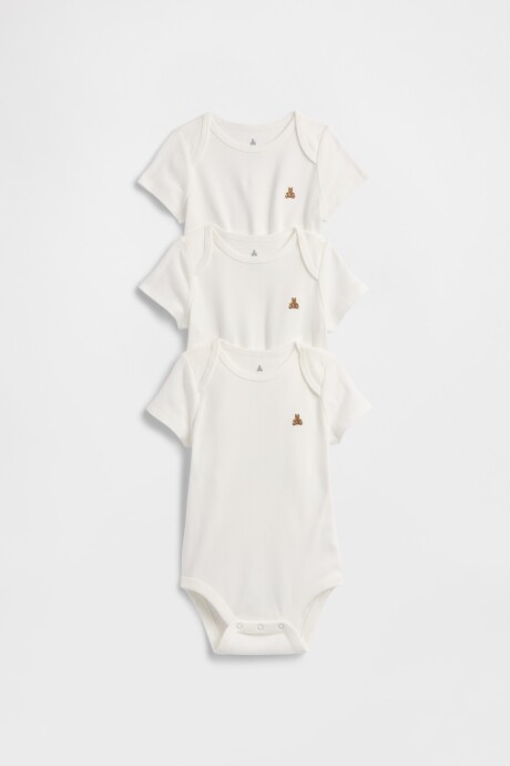 Bodies Pack X3 Bebé New Off White