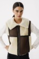 Chaleco Mix Chocolate y Beige