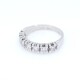 Anillo en oro 18k blanco con 7 brillantes Anillo en oro 18k blanco con 7 brillantes