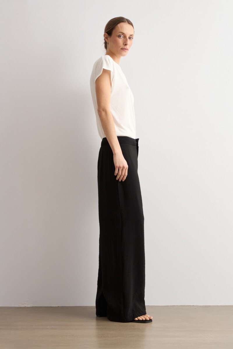 Pantalon recto negro