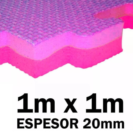 Pack X10 Piso Goma Eva Tatami Encastrable 1mx1mx2cm Gimnasio Negro / Rojo
