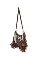 Morral con flecos Marron