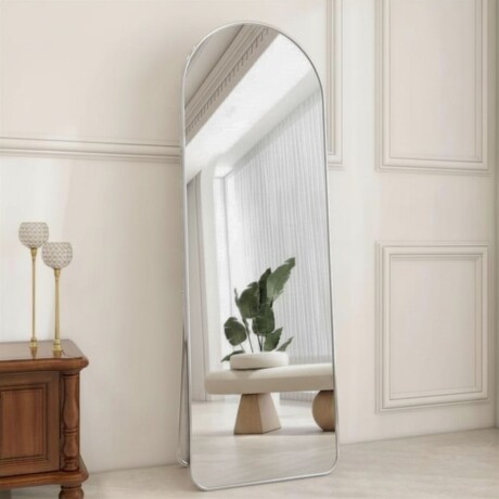 Espejo De Pie Lumax Suler Rectángulo Redondeado 60 x 165cm Blanco