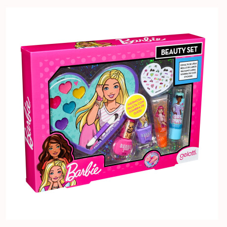 Set Barbie 2 Esmaltes + Sombras + Gloss + Lip Balm