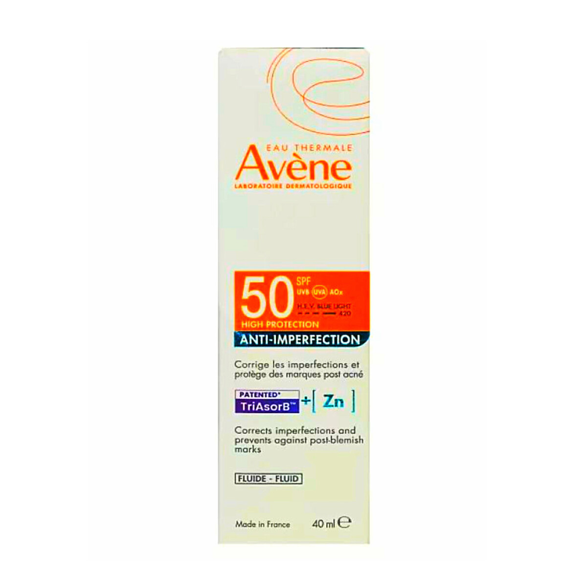 AVENE SOLAR FLU ANTI-IMPERFEC SPF50 40ML 