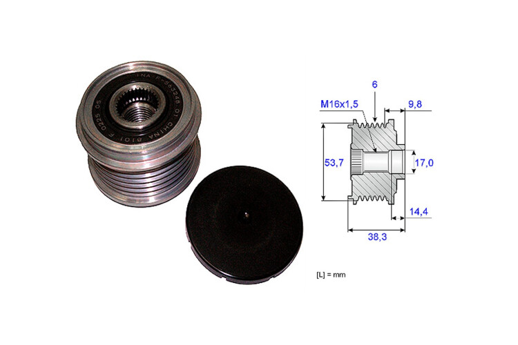 Polea Alternador Marcha Libre BMW 120 D (E81)/320 Td (E90) 04-10 Polea Alternador Marcha Libre BMW 120 D (E81)/320 Td (E90) 04-10