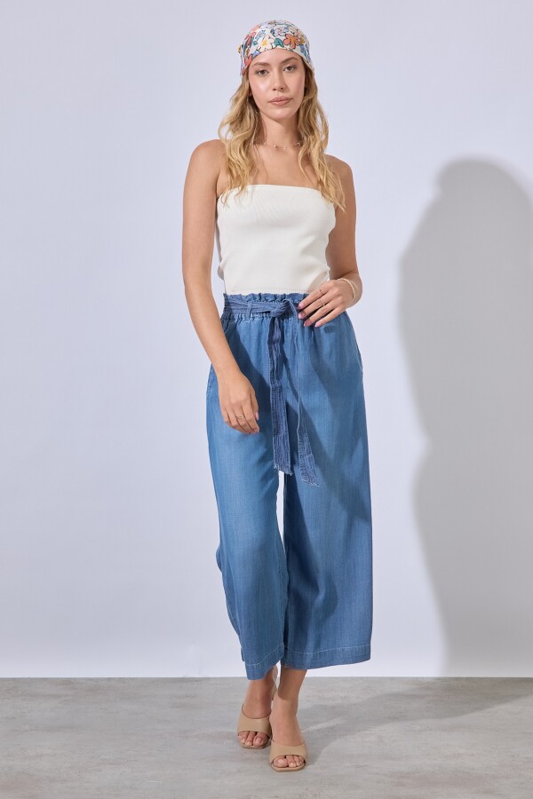 Pantalon Tencel JEAN OSCURO