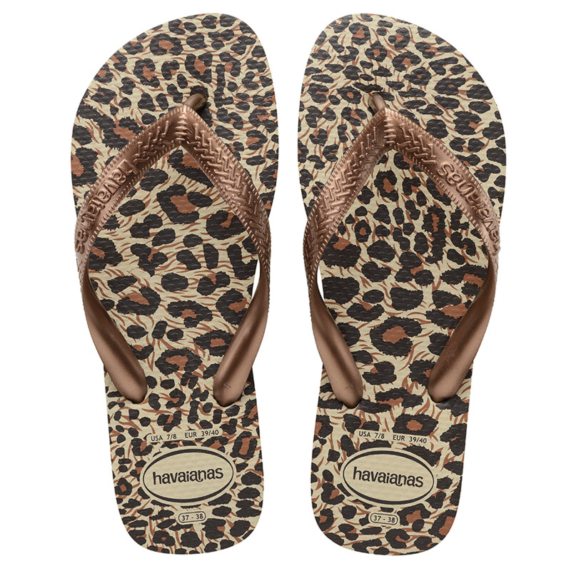 Sandalia de Mujer Havaianas Top Animals Amarillo arena - Cobre