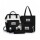 Mochila Bolso Maternal con Bolsa Extra Banderola y Estuche Negro