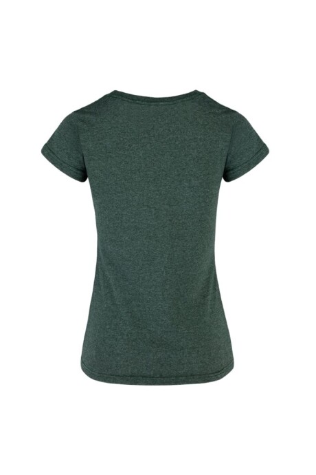 Camiseta jaspe a la base dama verde bosque jaspe