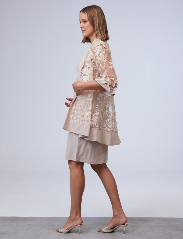 Set Vestido & Chaqueta BEIGE