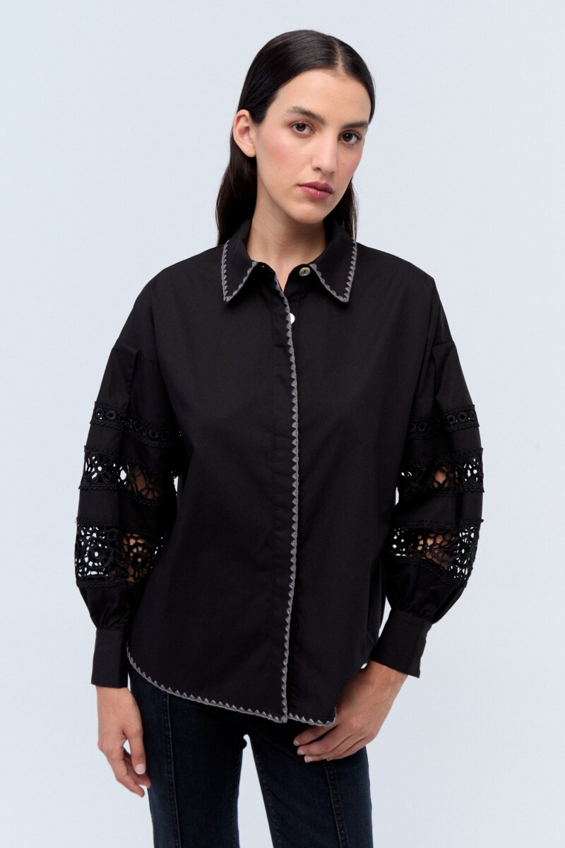 Camisa Magnolia Negro