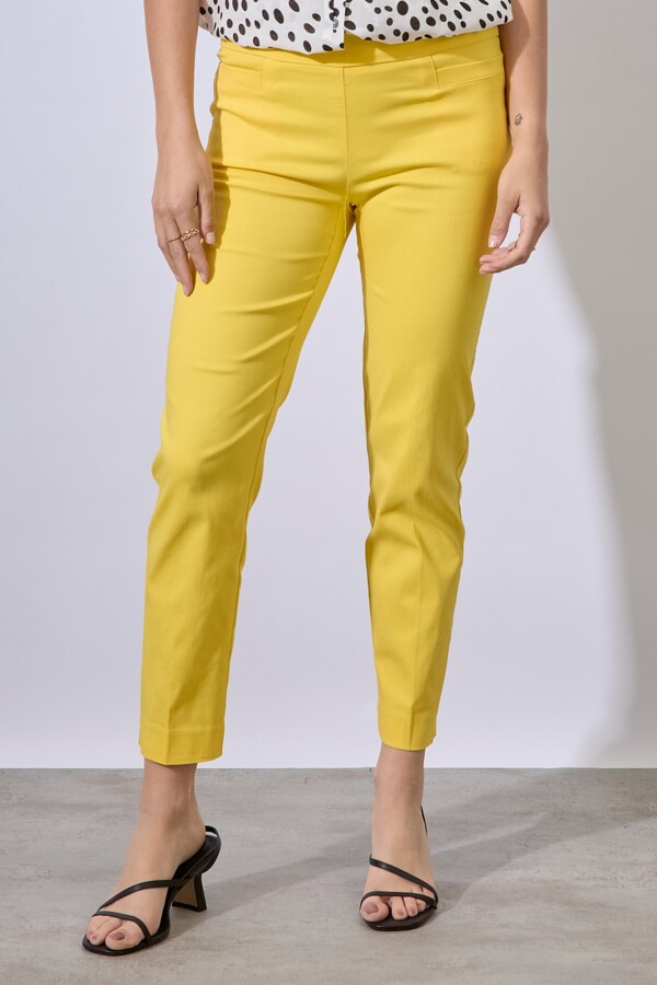 Pantalon Recto Modelador AMARILLO