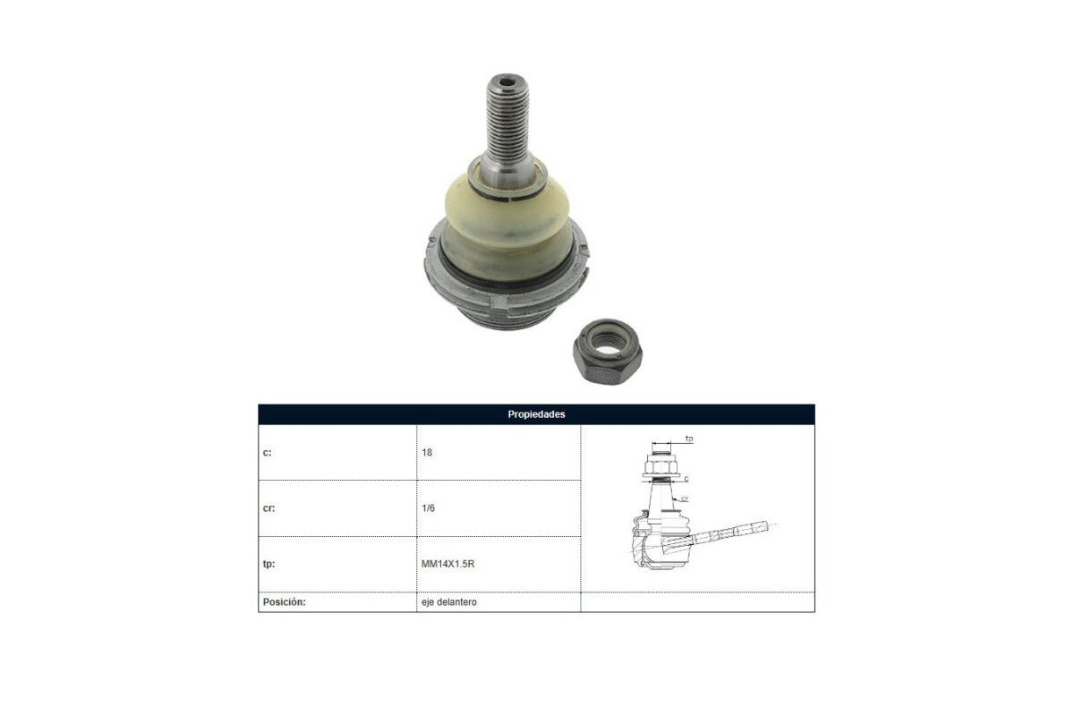 Rotula Del Peug 407 04-25 Der/Izq Rotula Del Peug 407 04-25 Der/Izq