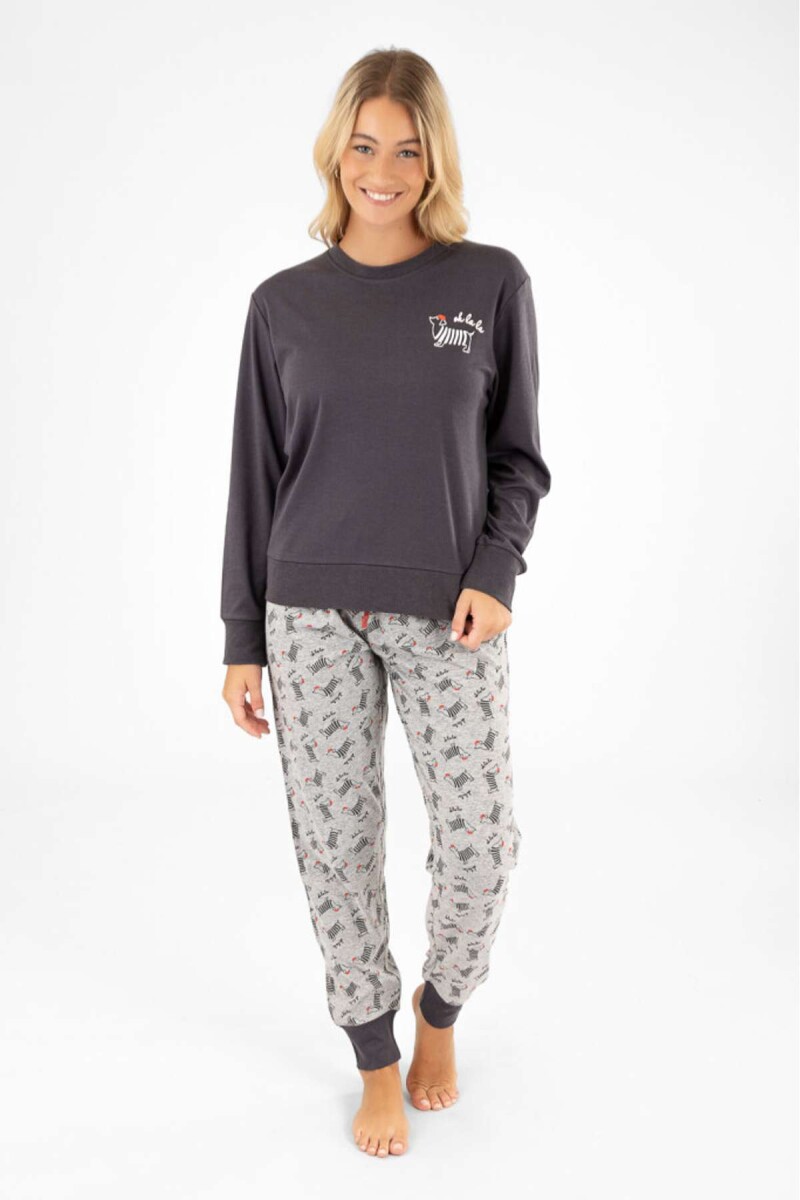 Pijama oh lala - Gris 