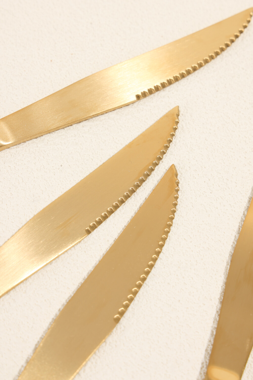 Cuchillo Olivo Set 4 Un. Dorado Color Unico