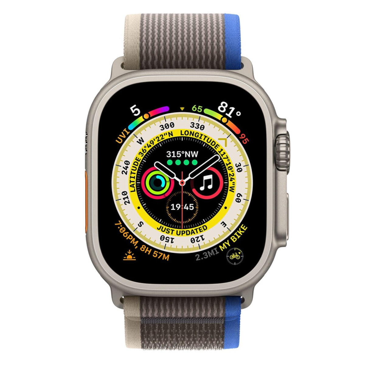 Reloj Smartwatch Apple Watch Ultra 49mm Gray Trail MQF33 L 