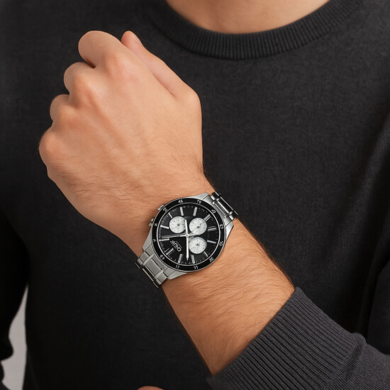 Reloj CASIO MTP1374D-1A3VDF Acero Plateado Esfera 44mm 0