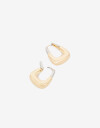 Aros Argollas Metal Argollas De Metal Biplating - Dorado