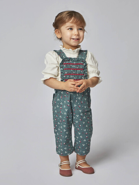 Pantalon Con Tirantes Verde