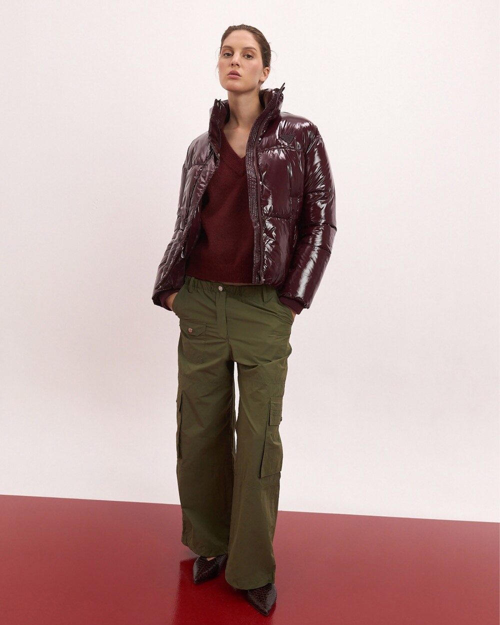 Puffer Borbon Bordeaux
