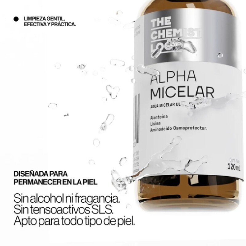 ALPHA CLEANSER AGUA MICELAR THE CHEMIST LOOK 120 ML ALPHA CLEANSER AGUA MICELAR THE CHEMIST LOOK 120 ML