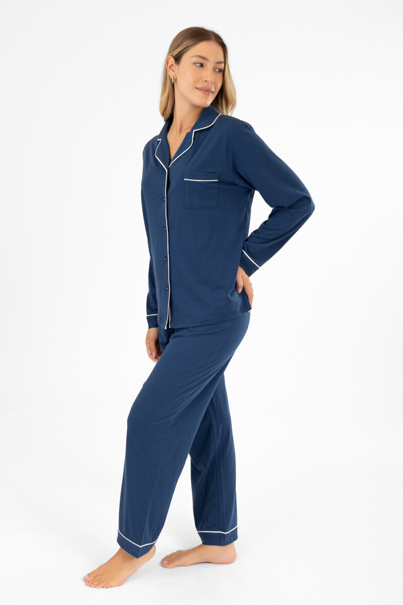 Pijama americano plain Blanco