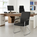 Silla fija eco cuero modelo Fix Negro