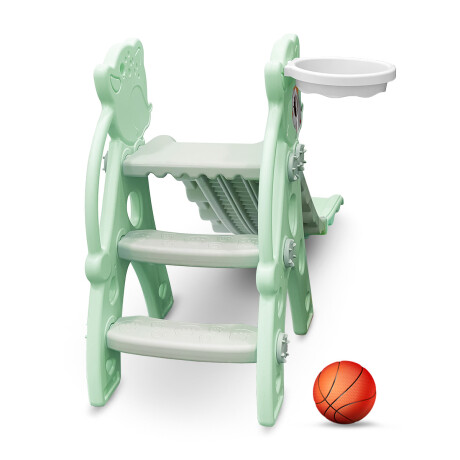Tobogán Infantil Con Aro De Baloncesto Varios Colores Verde
