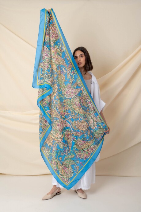 PAÑUELO ARABESQUE Azul