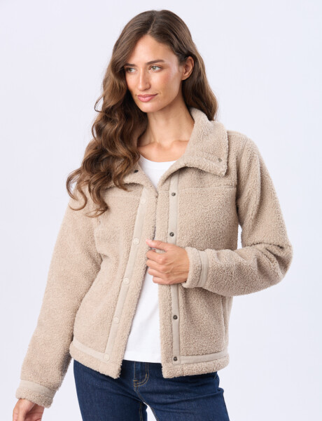 CAMPERA DE SHERPA Beige
