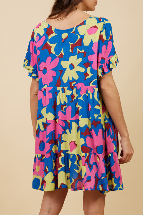 VESTIDO CORTO REBA RUSTY Rosado