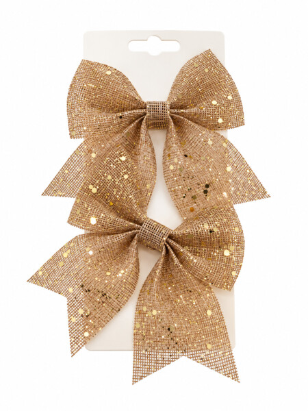 MOÑAS GLITTER SET X 2 DORADO