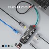 Hub Promate USB-C 8 in 1 100W Power Delivery Hub Promate USB-C 8 in 1 100W Power Delivery